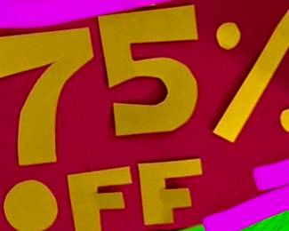 75% off Saturday!