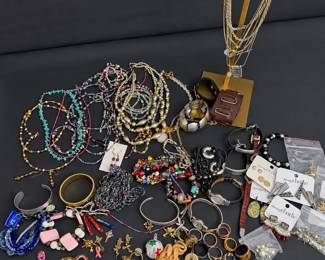Mystery Jewelry Collection with Rings, Beaded Necklaces Cuff Bracelets