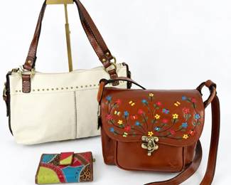 Fossil Handbag Wallet with Patricia Nash 10th Anniversary Crossbody Bag