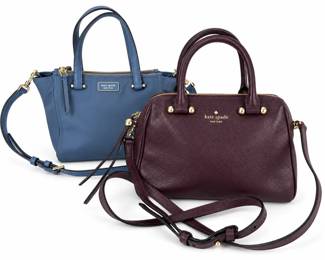 Kate Spade New York Blue and Burgundy Crossbody Handbags