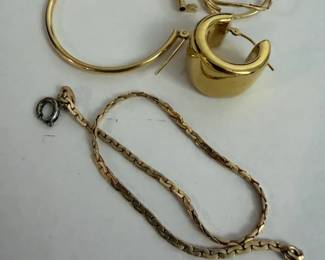 14K Gold Mixed Scrap Jewelry Melting Group