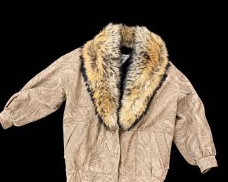 J. Percy for Marvin Richards FurTrimmed Jacket with Leather Gloves