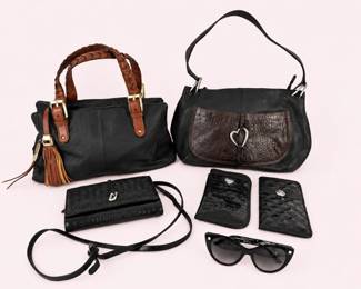 B. Makowsky Brighton Handbags And Glass Cases