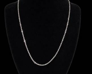 14K White Gold Chain Necklace 2.0g