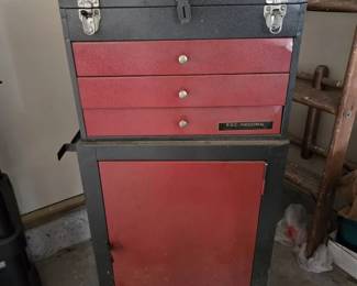 R.U.C. Industrial Rolling Tool Cabinet  Tool Box with Assorted Hand Tools
