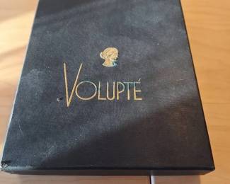 Vintage Volupt GoldTone Compact  Cigarette Case with Original Box