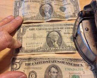 Vintage U.S. Paper Currency  Silver Certificates  $5 Note
