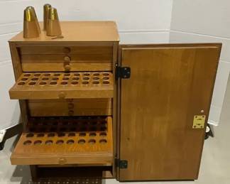 Antique Bobbin Cabinet