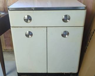 White Metal Cabinet