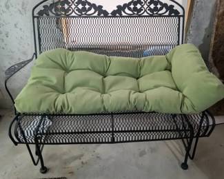 Black Iron Glider Bench