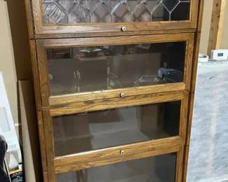 FourTier Vintage Barrister Cabinet