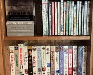 Assorted DVDs and VHS Tapes