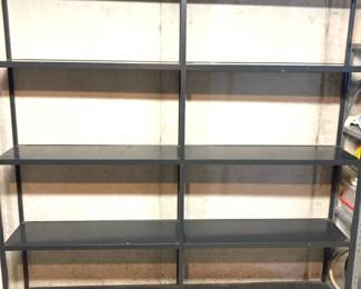 Dark Grey Metal Storage Shelf