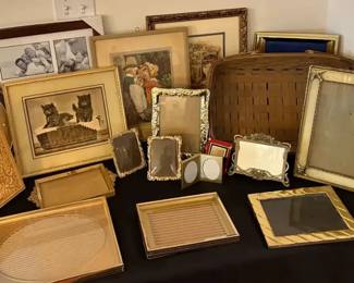 Frames and Longaberger Basket