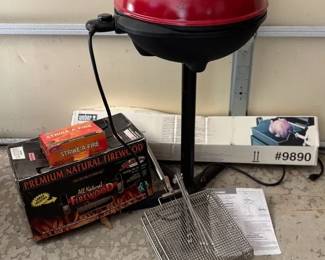 George Forman Super All Around IndoorOutdoor Grill, Weber Rotisserie and More
