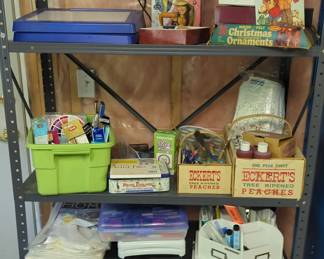 Craft Supplies Including Watercolor Crayons, Prismacolor Pencils, Fabric Paint and More