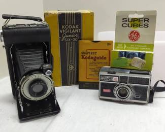 Vintage Kodak Vigilant And Kodak Instamatic