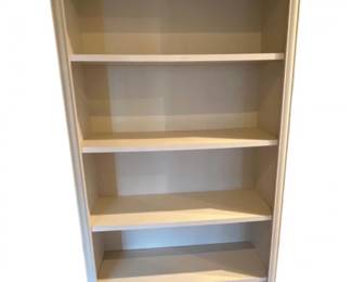 Off-White Traditional Wood Bookcase for Your Collections - No. 4