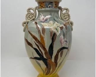 Hand-Painted Floral Ceramic Vase