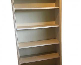 Off White Finished Wooden Bookcase No. 1