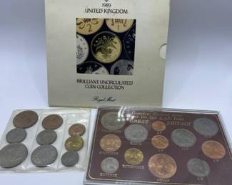 UK Royal Mint Coin Sets 1953, 1967 & 1989