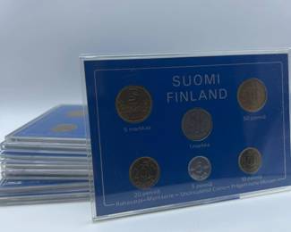 Finland 1974-1982 Uncirculated Coin Set Collection
