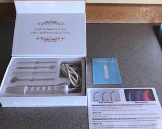 High Frequency Facial Wand with 4 Glass Tubes