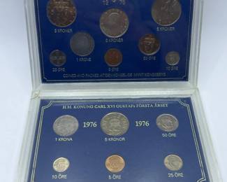 Norway 1975 & 1976 Coin Sets – Royal Mint Kongsberg & Swedish Mint