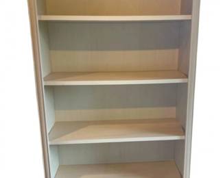 Off White 5 Shelf Wooden Bookcase for Your Office - No. 2