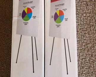 Dual-Purpose Black Easels & Post-it Super Sticky Easel Pads