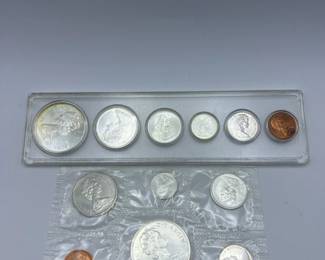 Two 1965 Canadian Mint Coin Sets