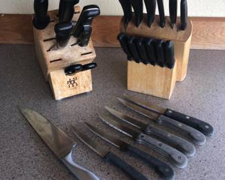Mixed Kitchen Knife Collection-Cuisinart, Victorinox, Zwilling, Revere