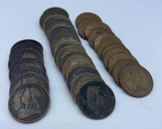 Victorian to Elizabeth II Copper Penny Lot