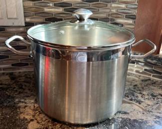 Tabletops Stainless Steel Stock Pot with Glass Lid