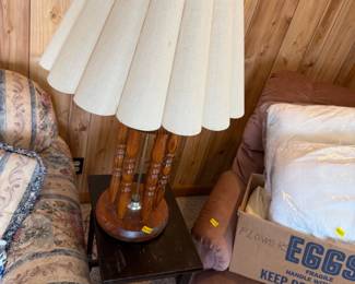 LAMP AND SIDE TABLE
