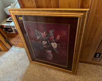 FRAMED FLORAL PRINT