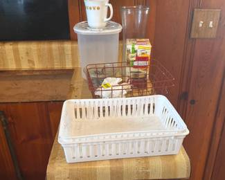 BASKETS, CANNING LIDS, ETC