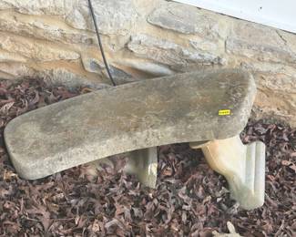 SMALL CONCRETE BENCH