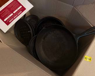 BOX OF CAST IRON 