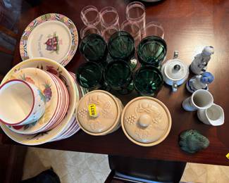 CANISTERS, GOBLETS, PLATES, ETC