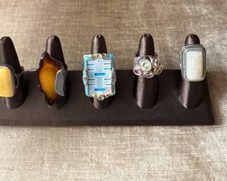 Mostly Sterling rings