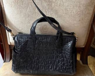 Crocodile skin purse