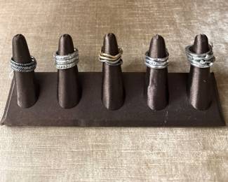 Mostly Sterling rings