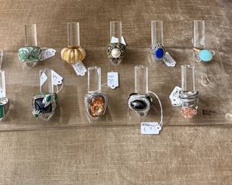 Mostly Sterling rings