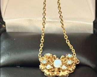 Gold and opal