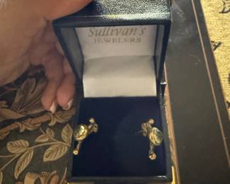 Sterling and gemstone earrings