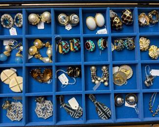 Assorted earrings and clip earrings
