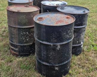 55 Gallon Metal Drums