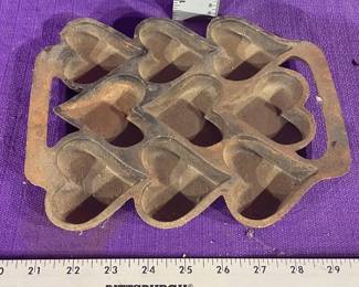 Cast Iron Heart Mold