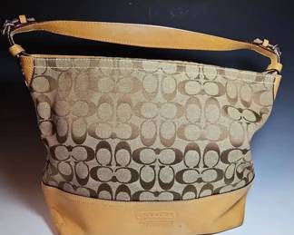 Coach Signature Jacquard Hobo Shoulder Bag